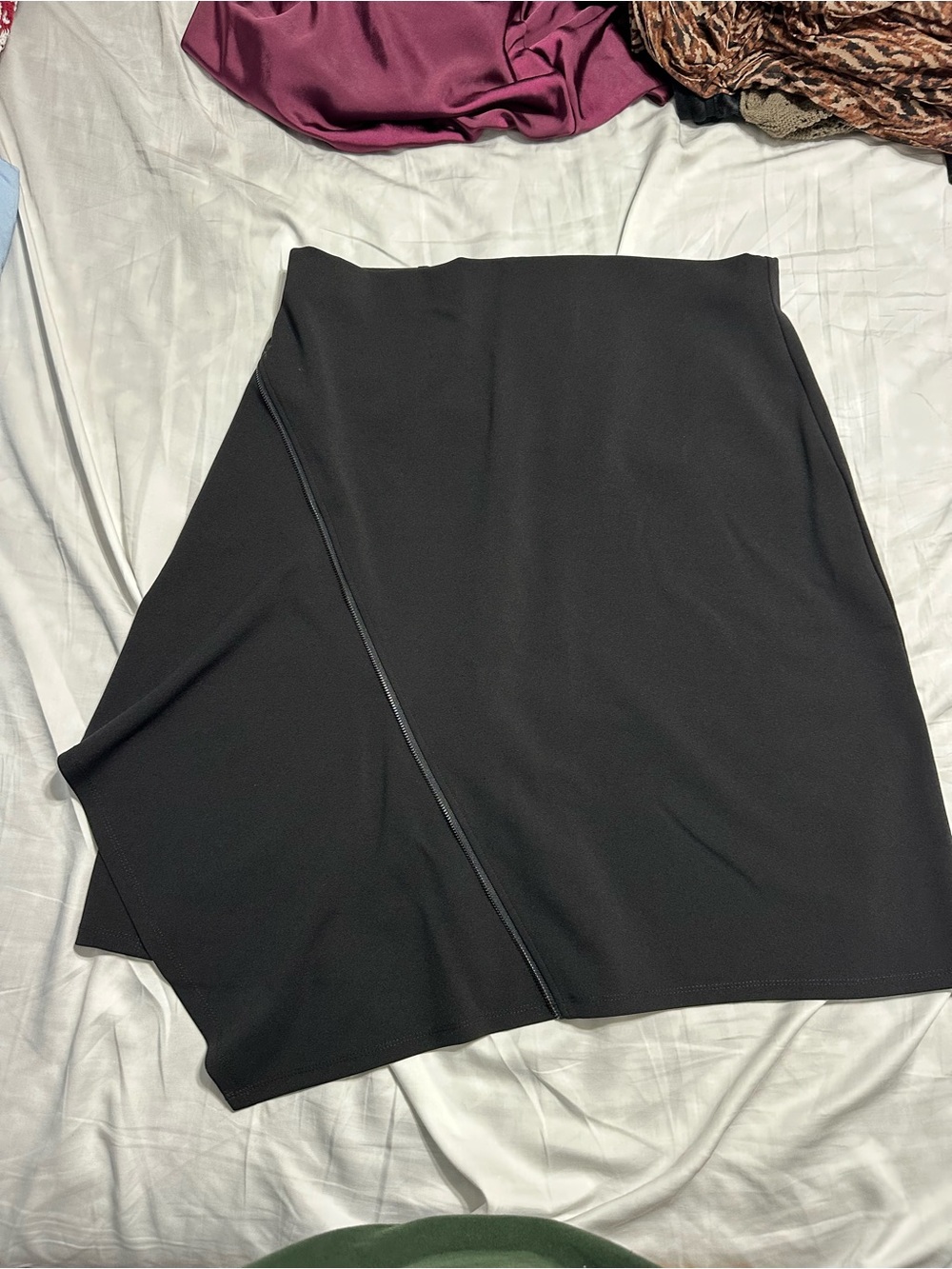 DKNY - Black Asymmetric Pencil Skirt
